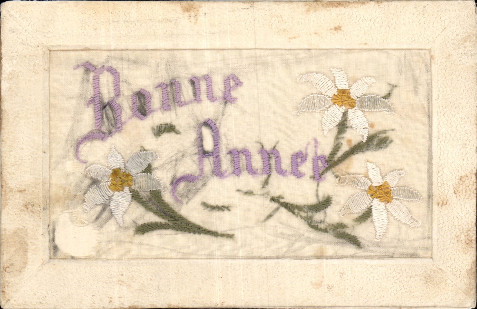 Blumen - Blumen - empfindliche genahte Ganseblumchen CPA