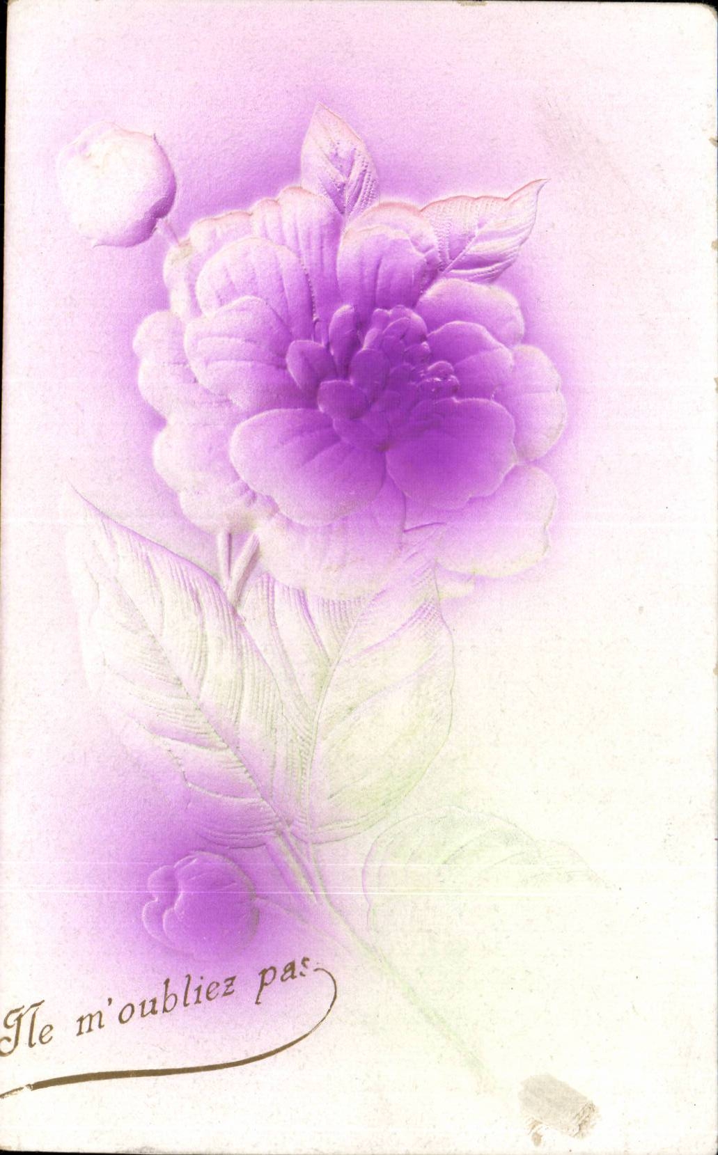 Blumen - Blumen - subtile prageartige Blume - CPA