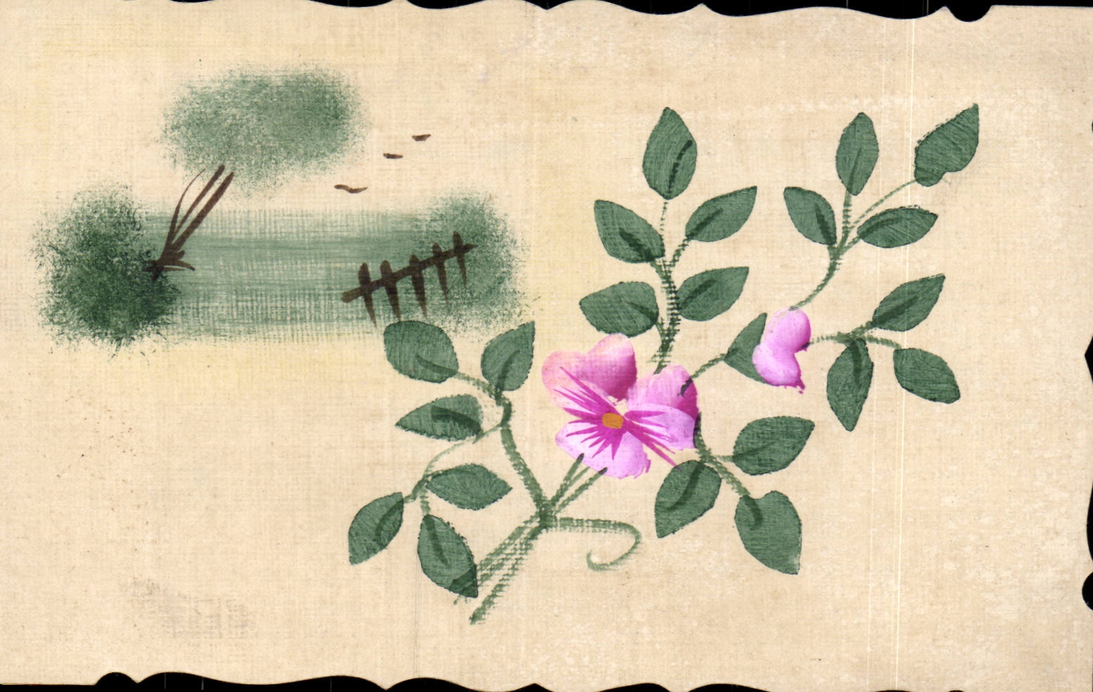 Blumen - Blumen - kleine weisse Blumen - CPA