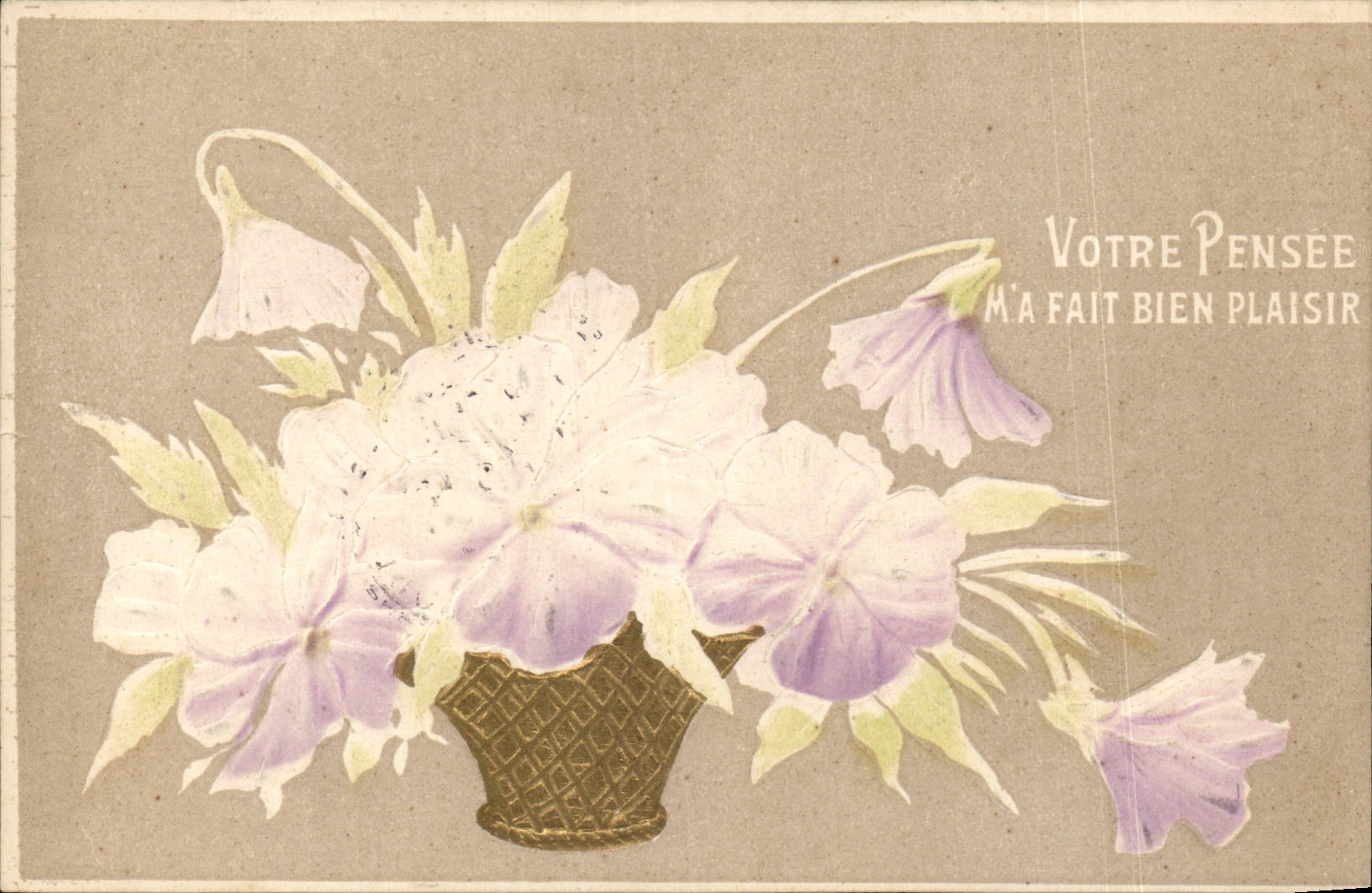 Bluht - Blumen - Vase weg von den weissen Blumen - CPA