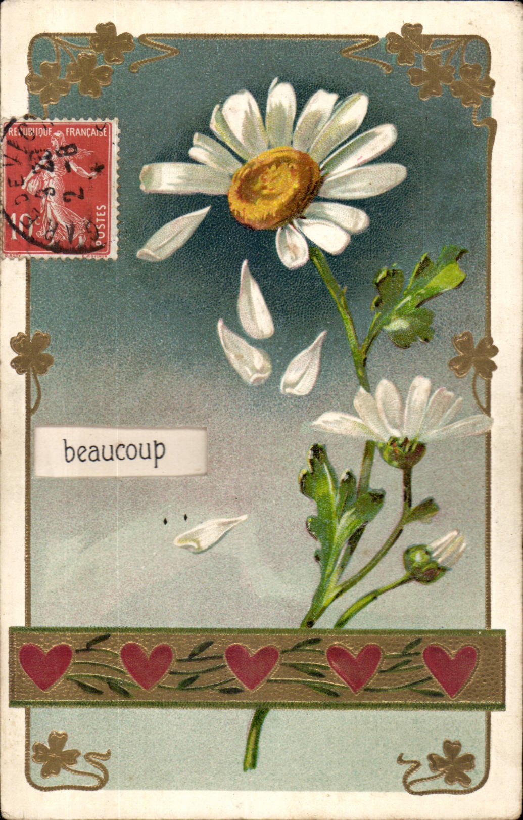 Blumen - Blumen - Ganseblumchen - CPA DIAGRAMM HAT SYSTEM