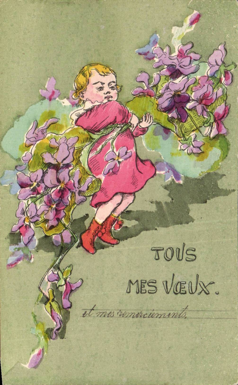 Fantasy - Child - Baby - Illustration - CPA