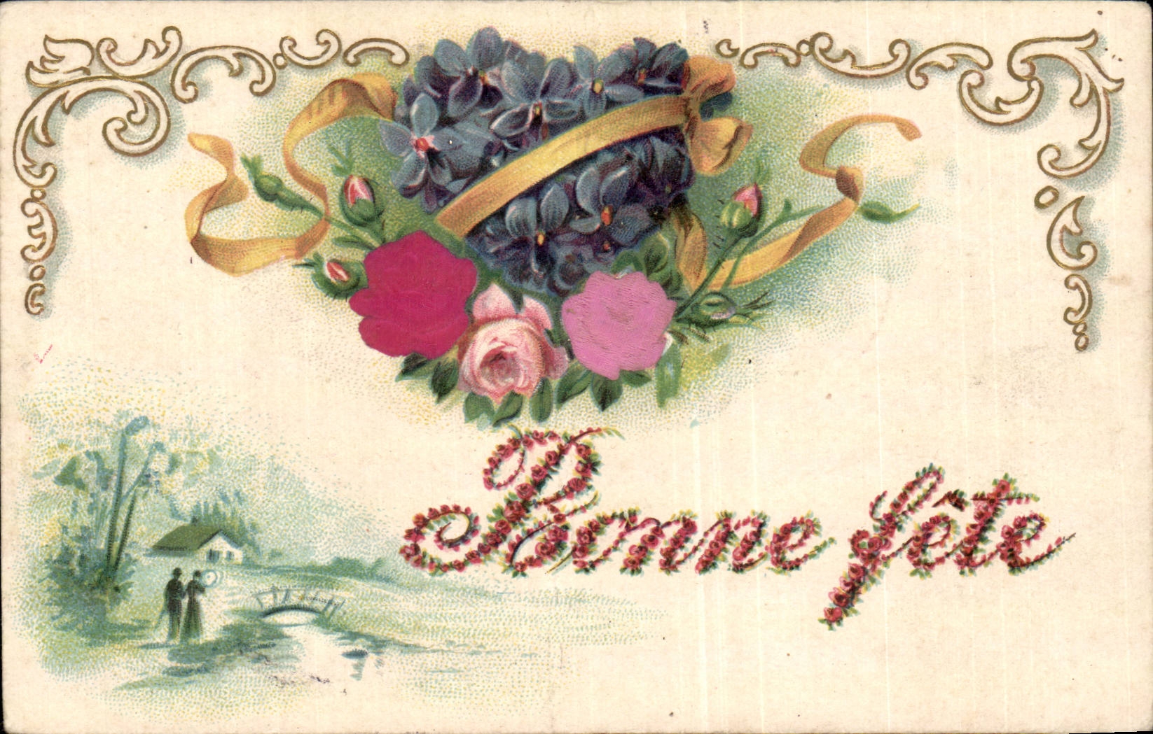 Blumen - Blumen - Blumenblumenstrauss - gutes Festival - Victorian - CPA