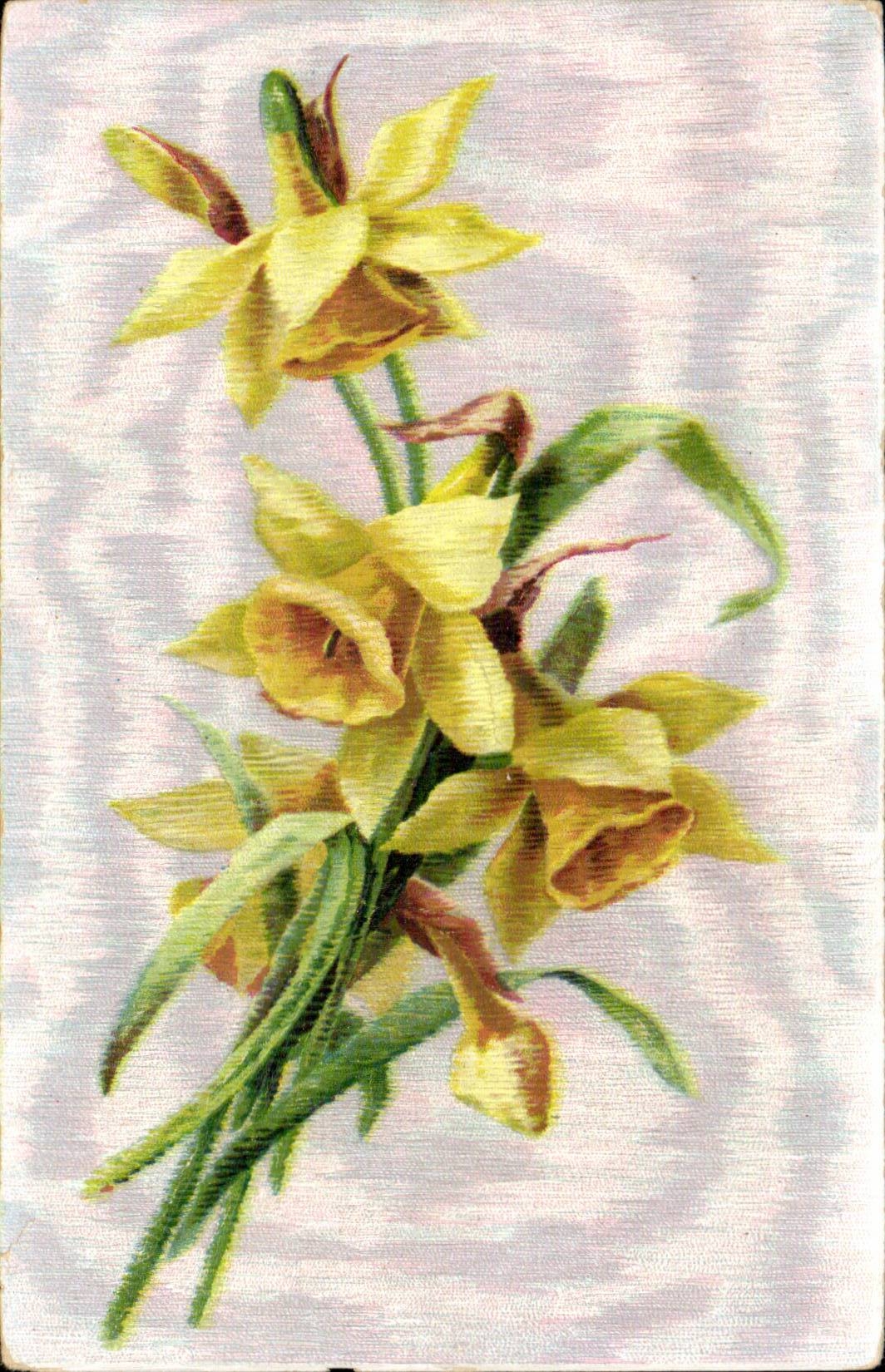 Blumen - Blumen - recht gelbe Blumen - CPA