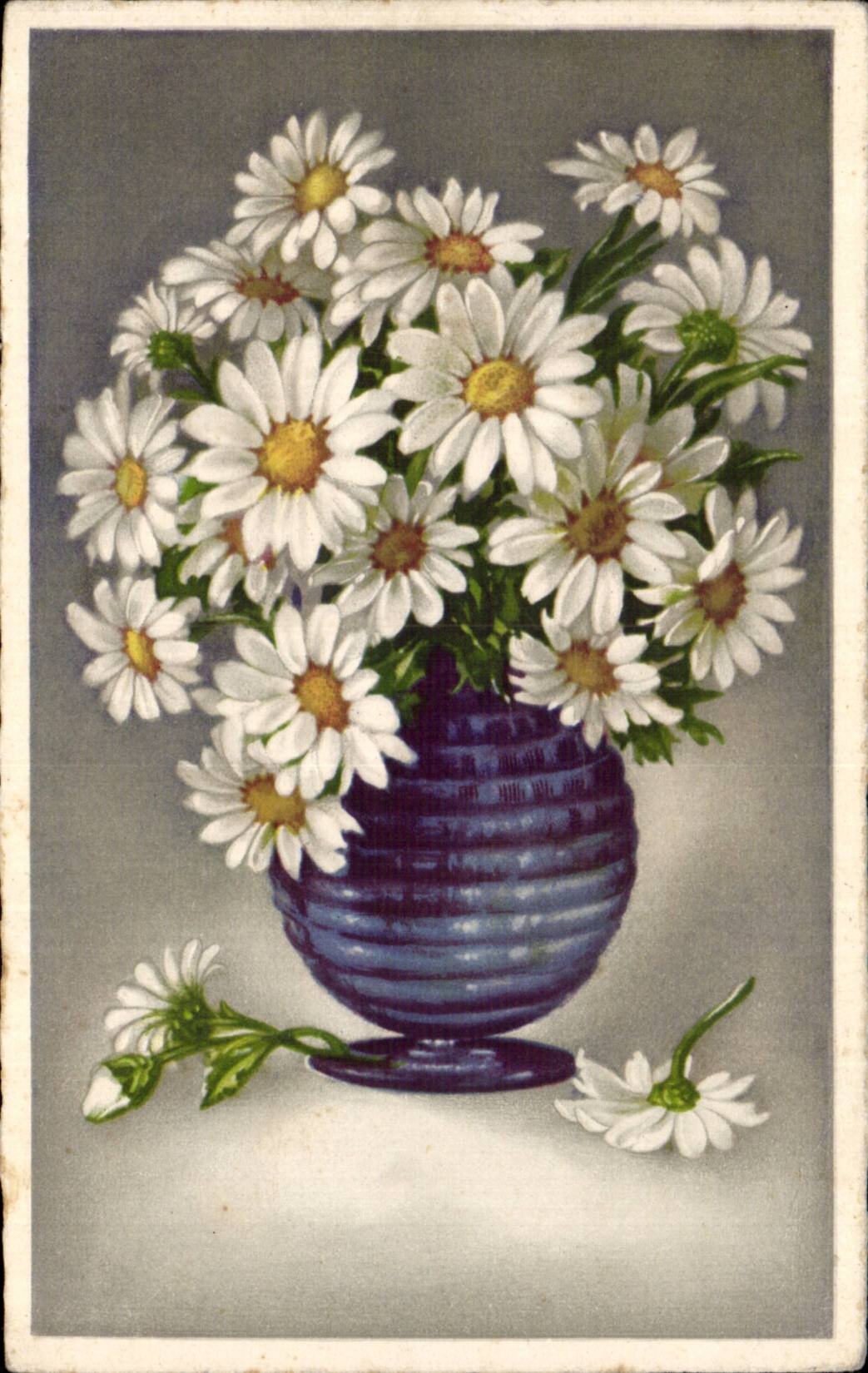 Bluht - Blumen - Vase weg von den Ganseblumchen - CPA