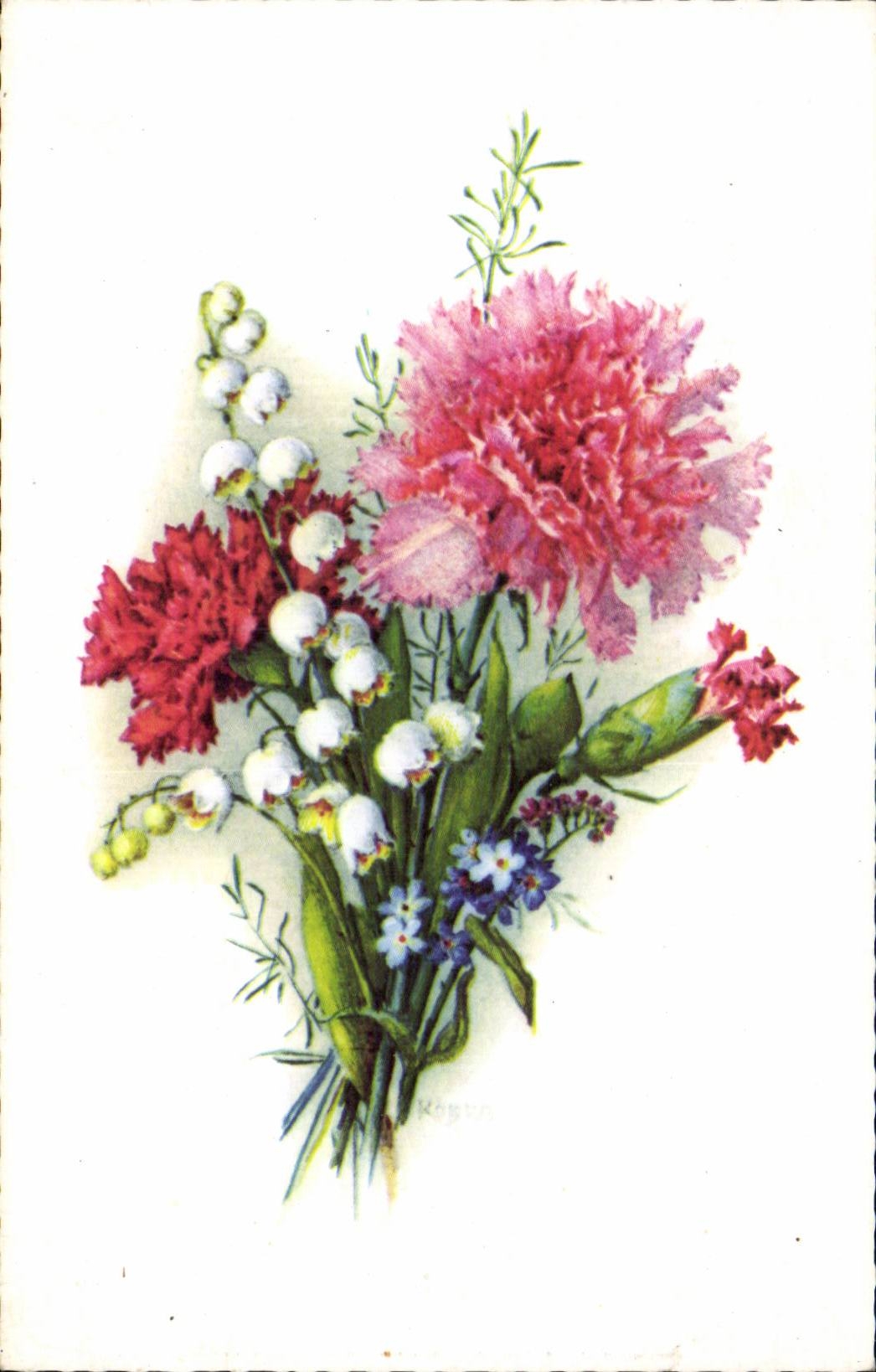 Bluht - Blumen - Blumenstrauss weg von den Wildflowers - CPA