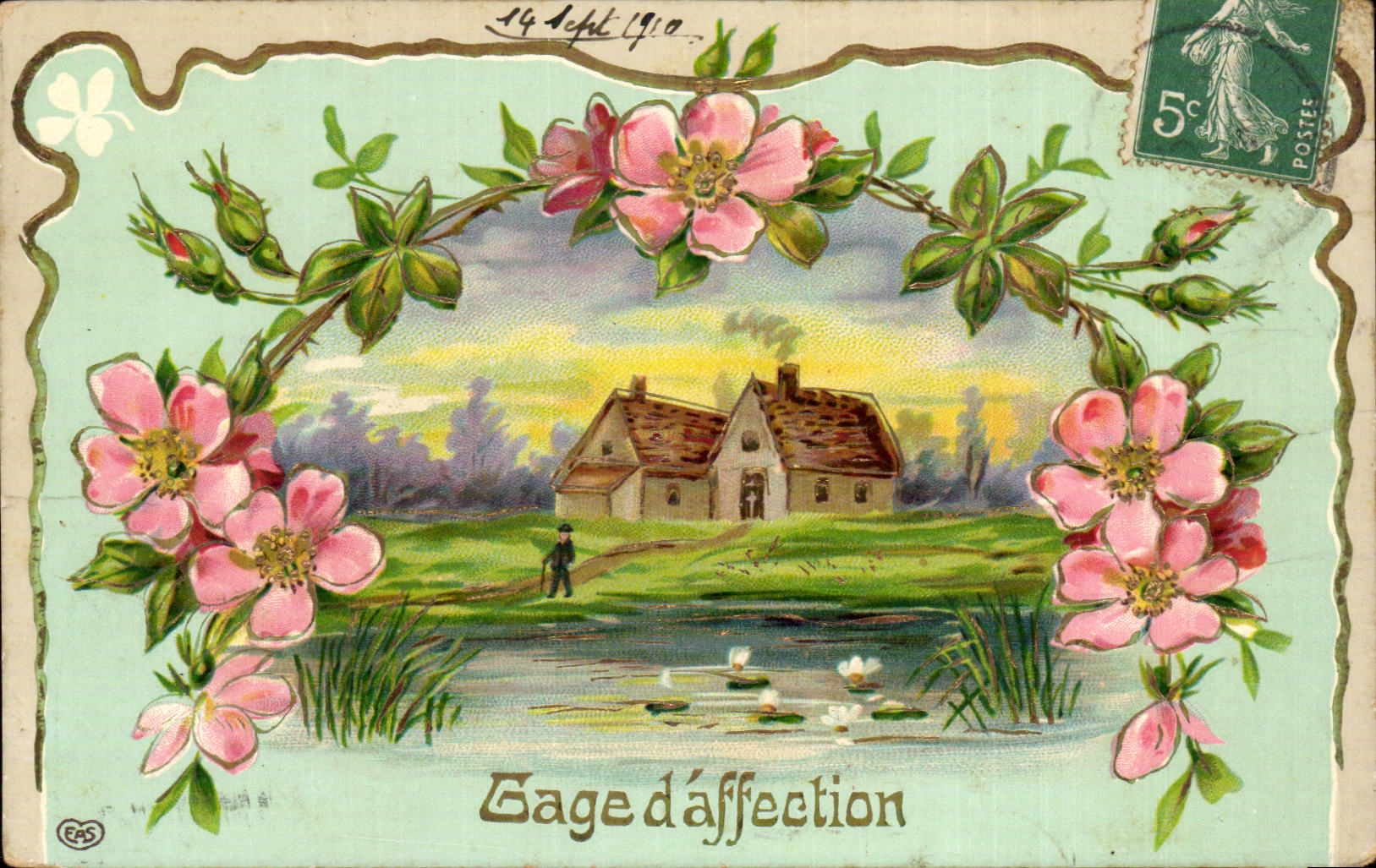 Bluht - Blumen - Victorian - Landhaus - CPA