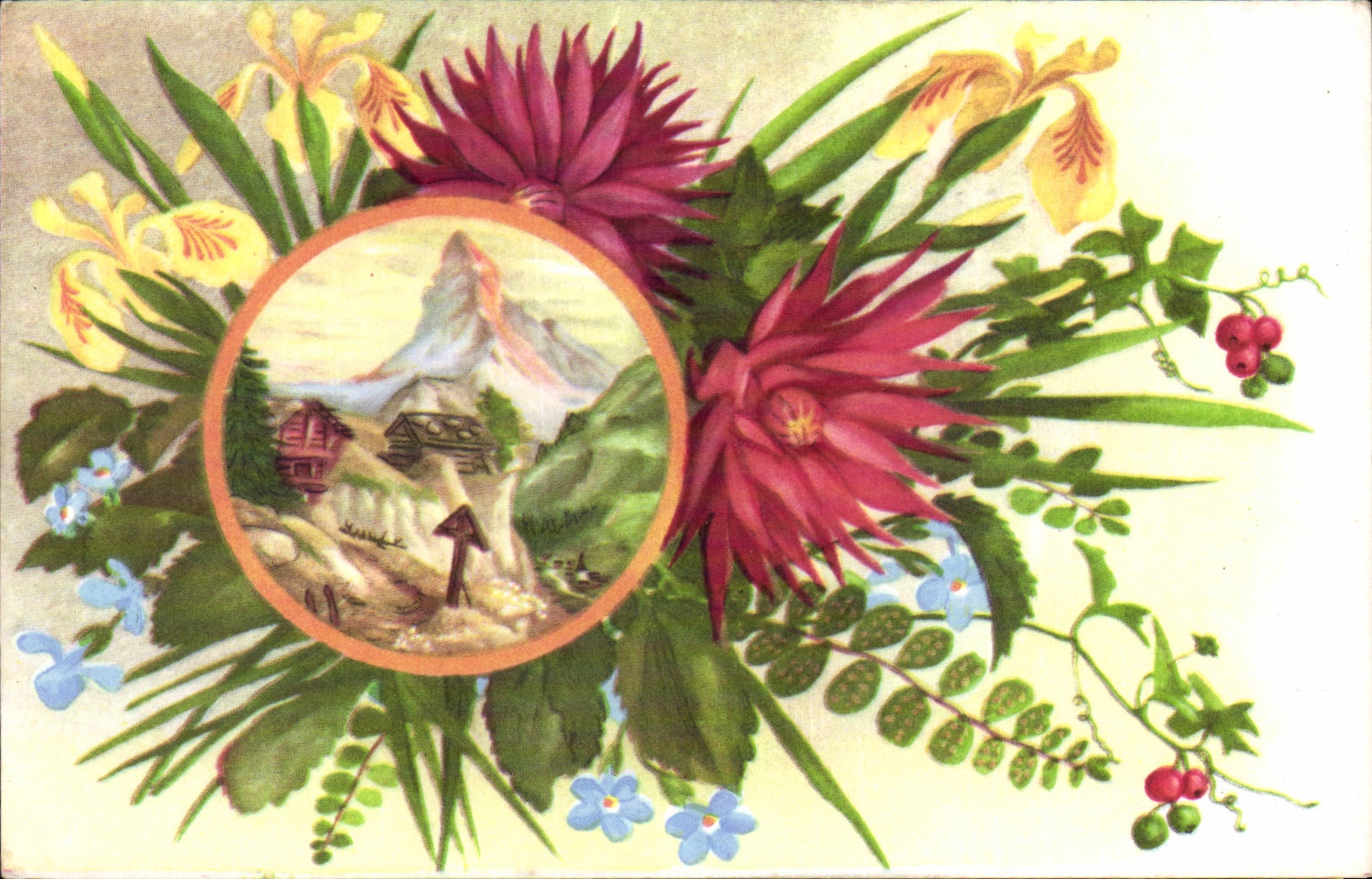 Bluht - Blumen - gestaltenlandszene - CPA