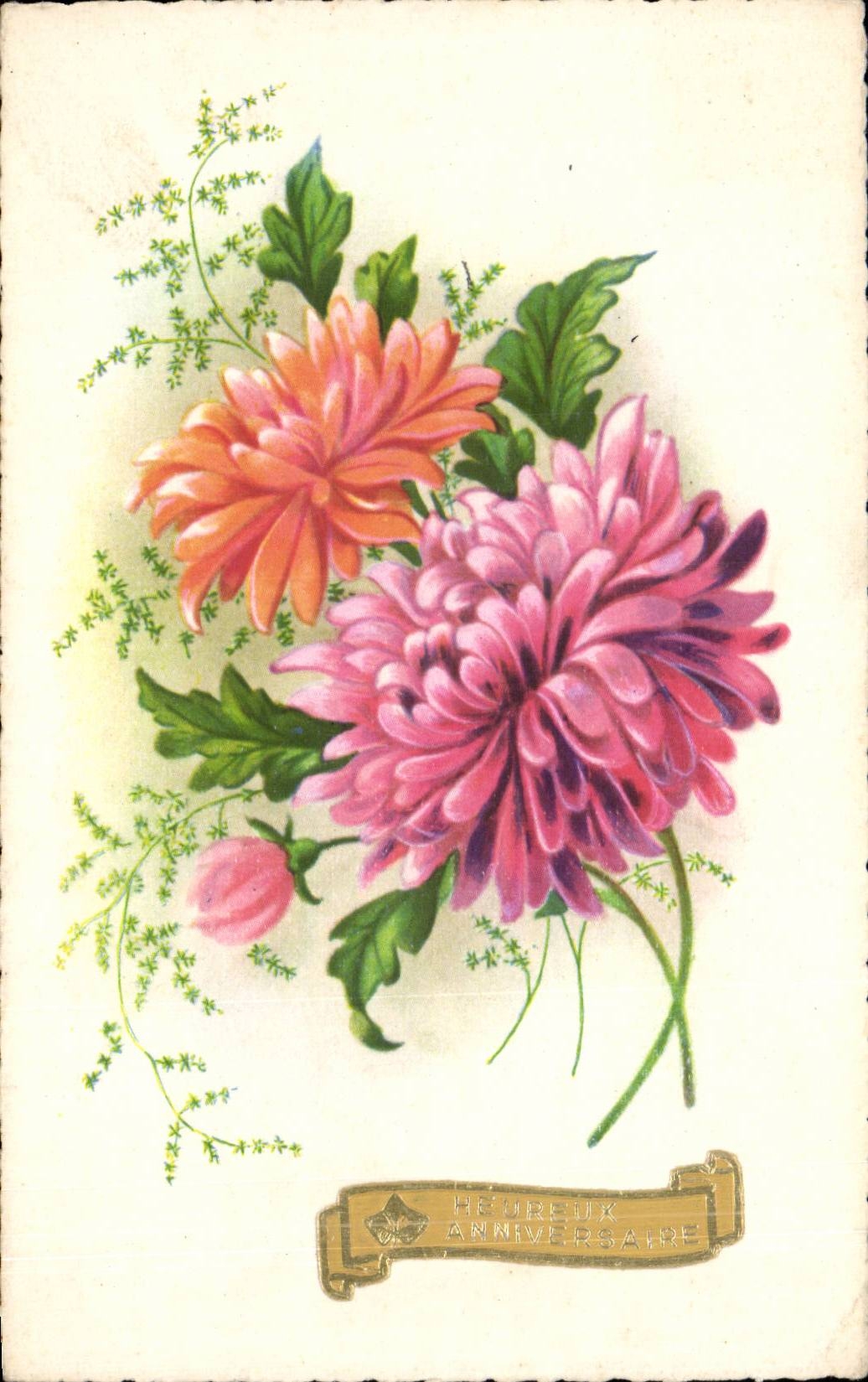 Blumen - Blumen - hubsche Mamas - CPA