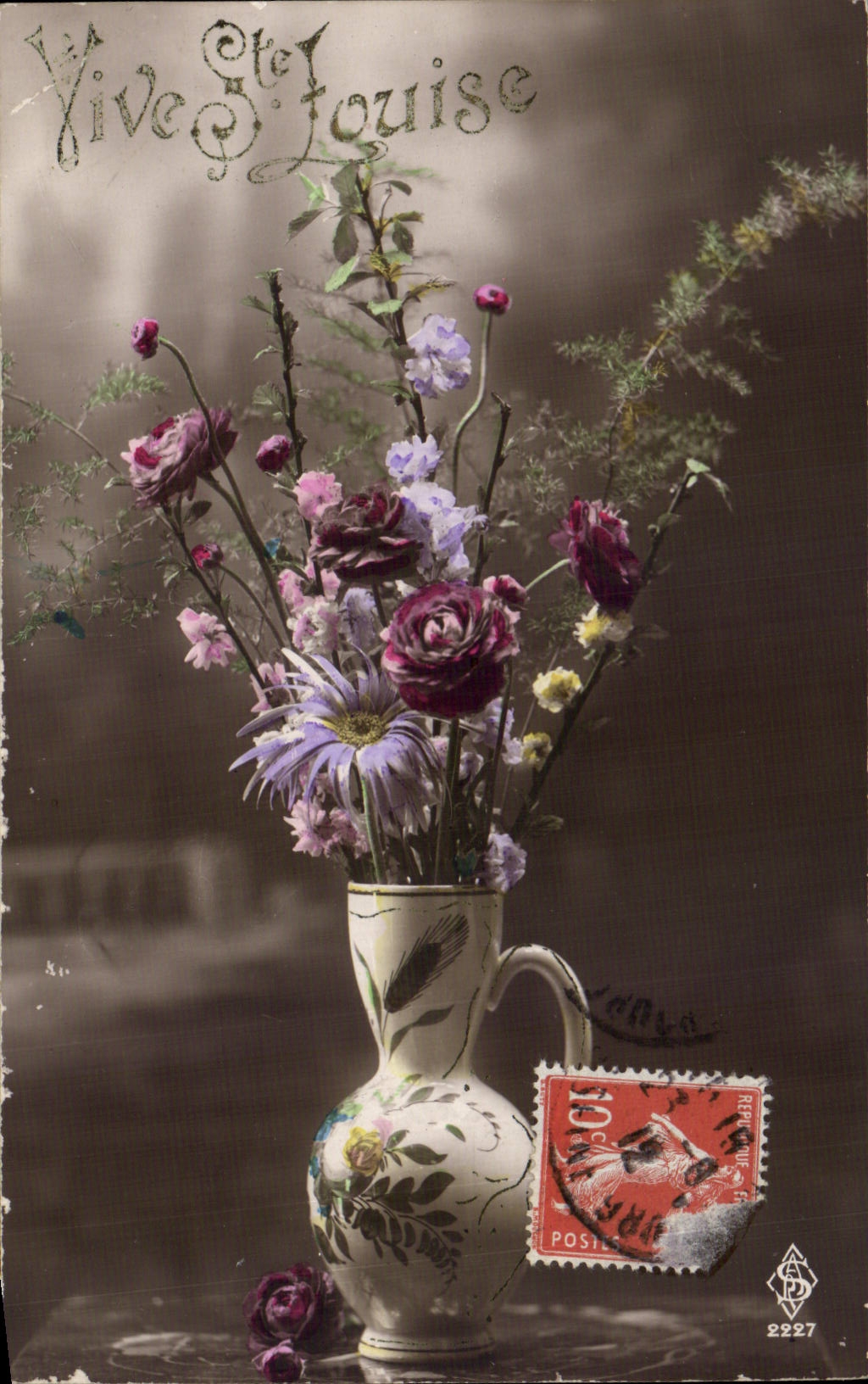 Blumen - Blumen - Leben Co Louise - victorian Vase - CPA