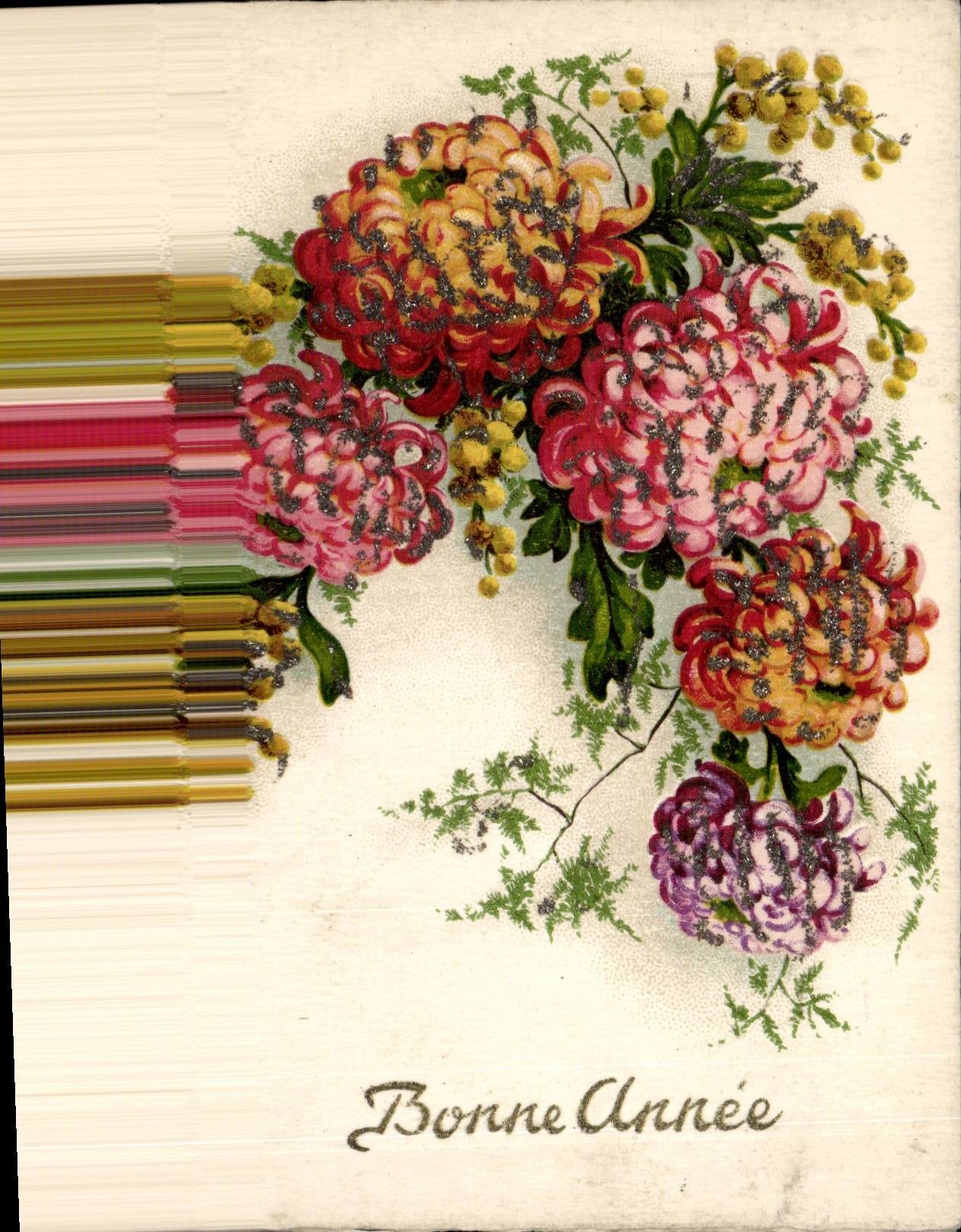 Blumen - Blumen - bunter Blumenstrauss - Funkelnumreissen - CPA