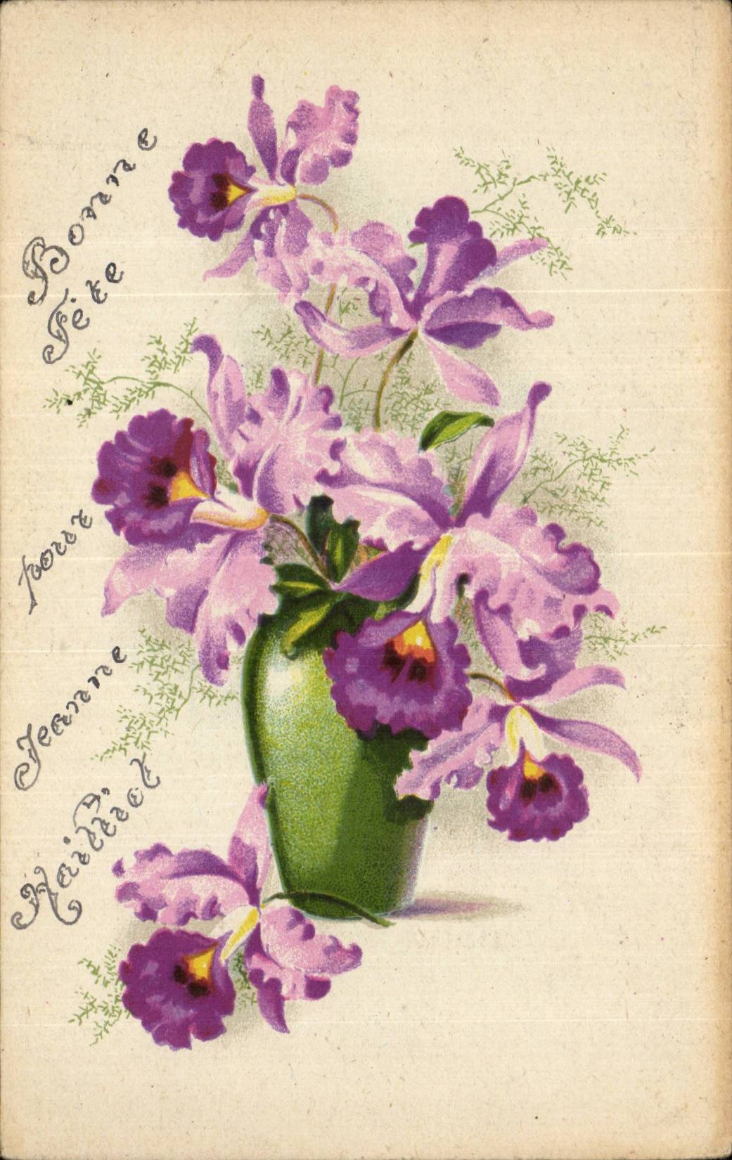 Festivals - Good Festival - Iris - Happy birthday - CPA