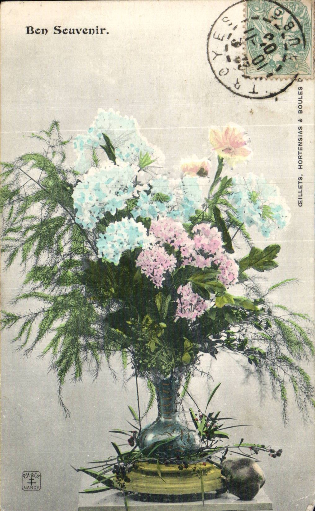 Blumen - Blumen - recht weisse Blumen - CPA