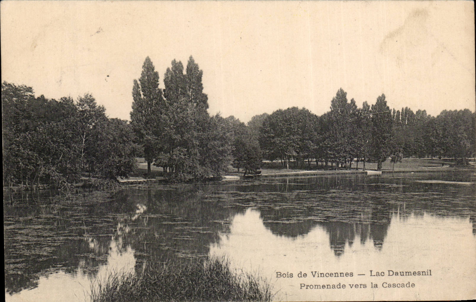 Wood of Vincennes - Lake Daumesnil - Walk towards the Cascade - CPA