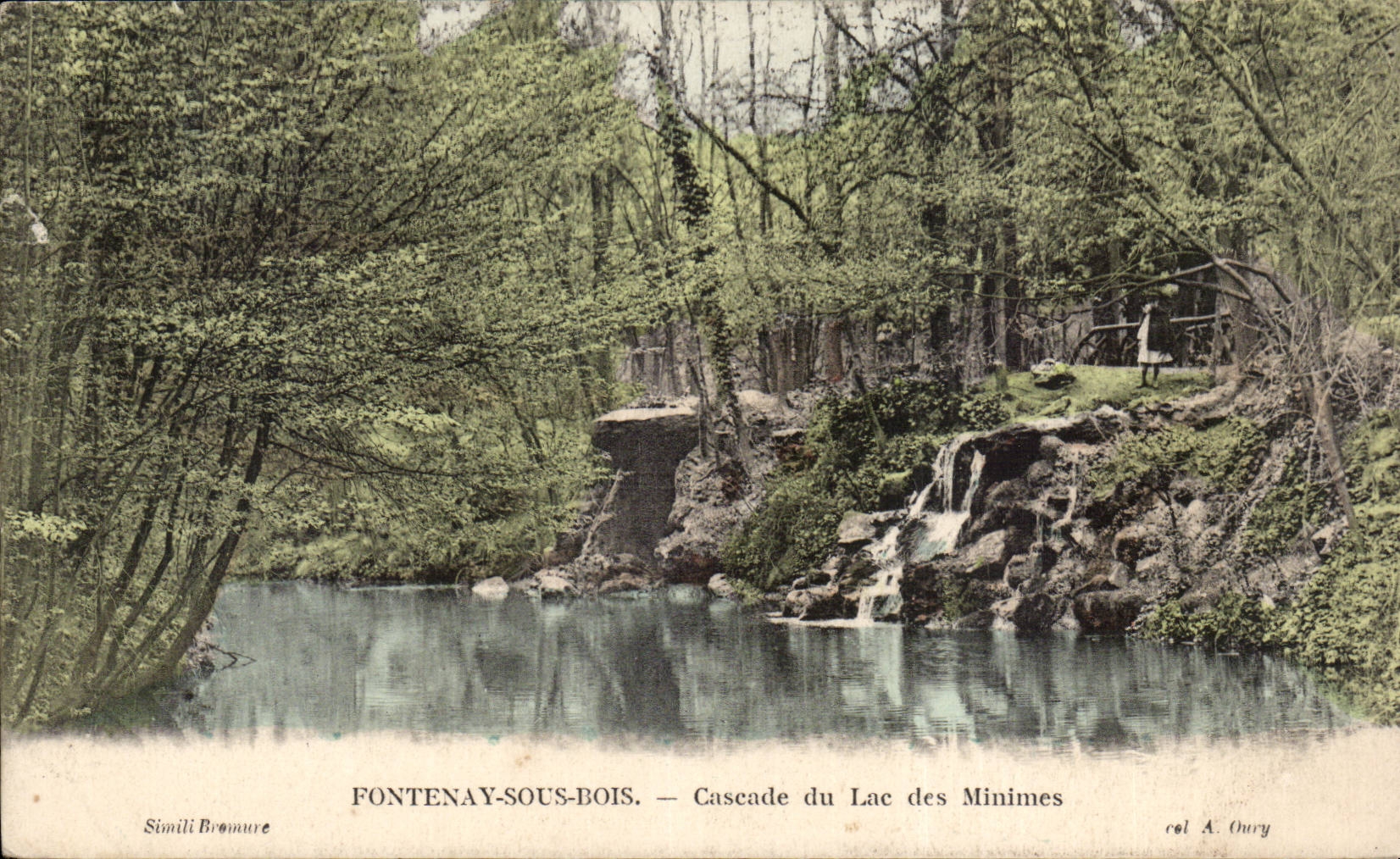 CPA Fontenay under Bois Cascades of the lake of the Tiny ones