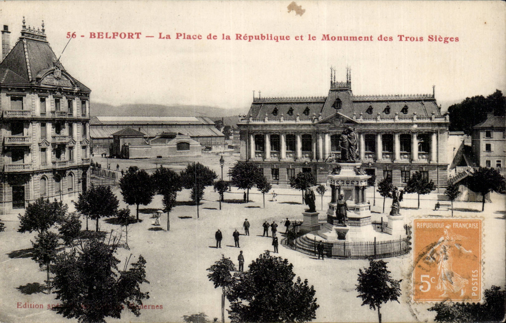 Belfort - the Place of Reublique CPA