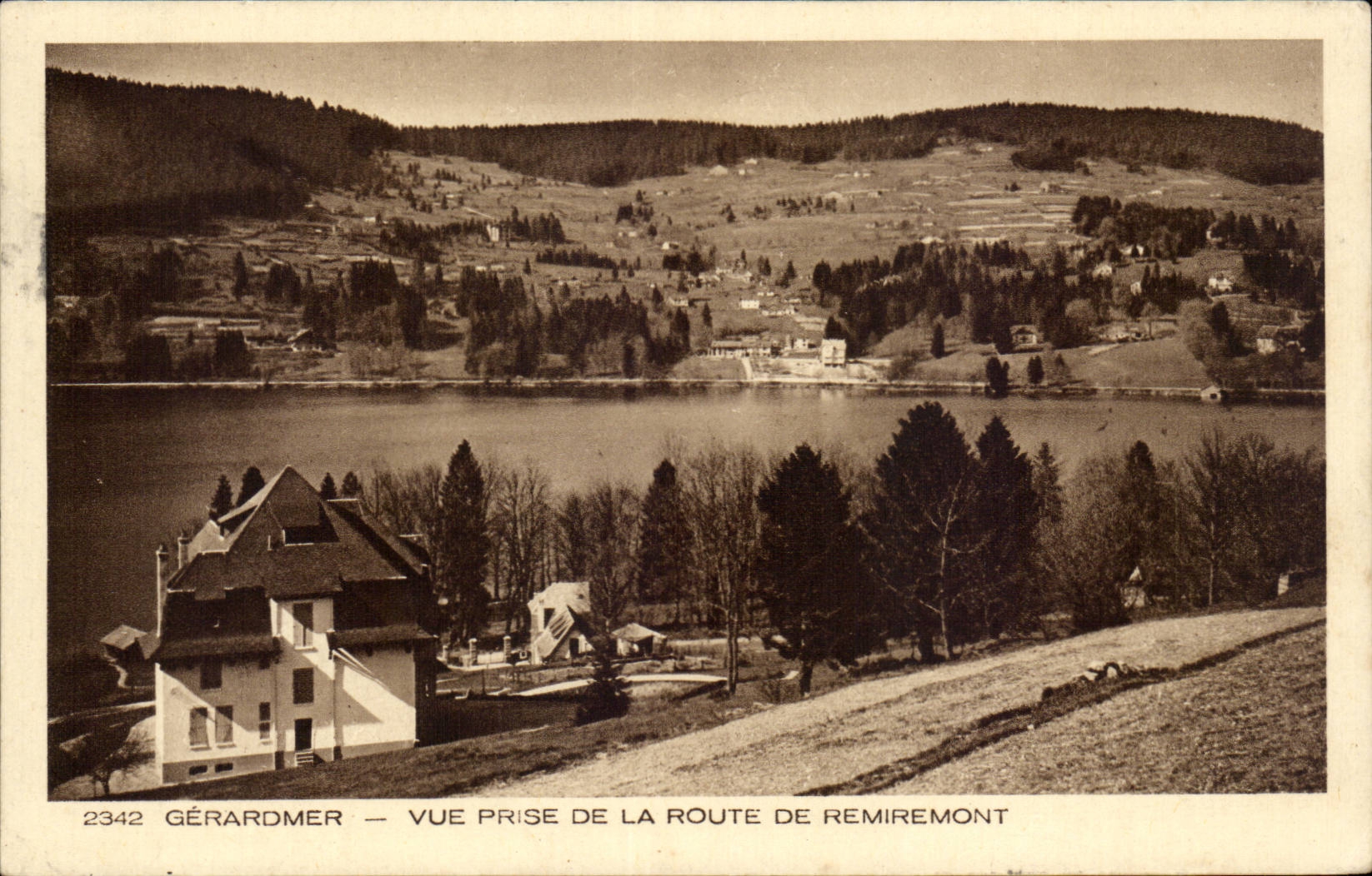 CPA Gerardmer Seen from of the road of Remiremont