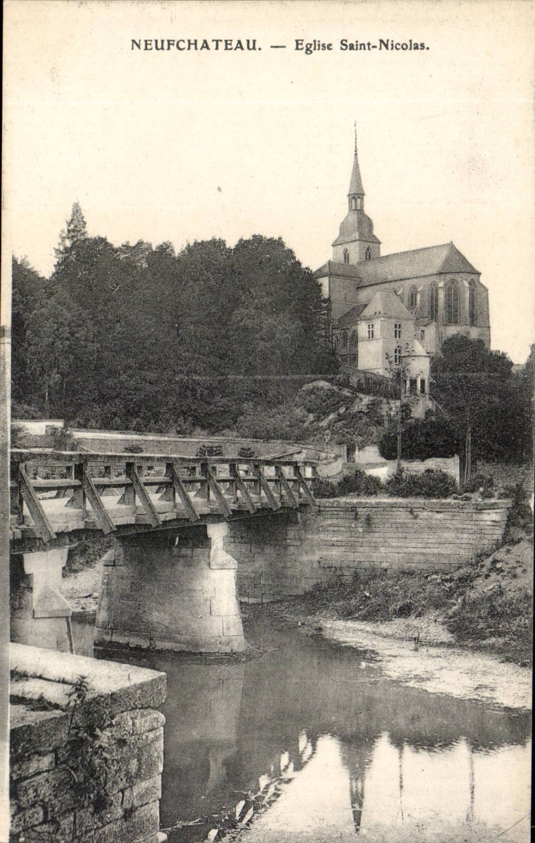 CPA Neufchateau Church Saint Nicolas