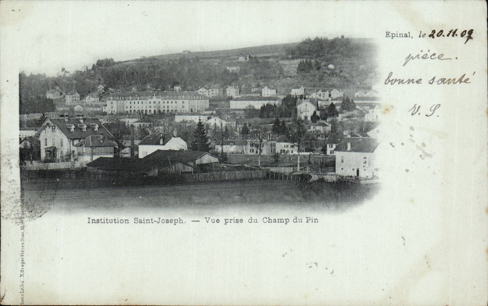 CPA Epinal Institution Saint Joseph Seen from of the field of pine