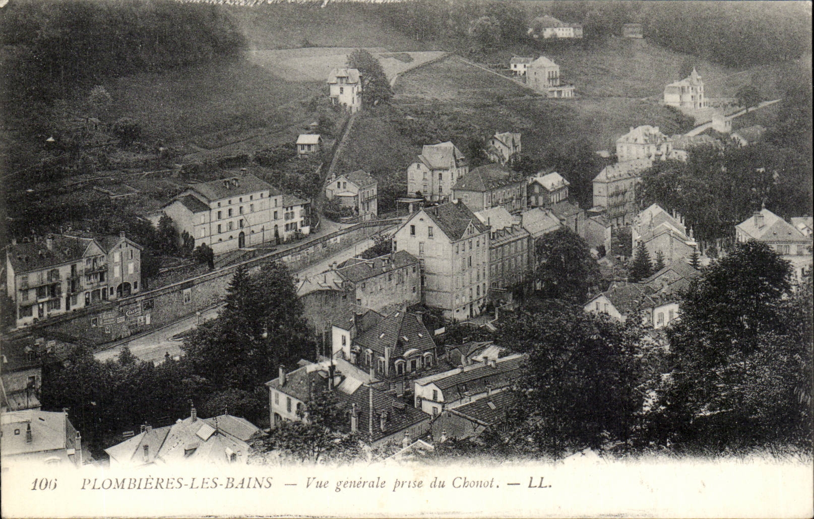 Plombieres - View genommen von Chonot - CPA