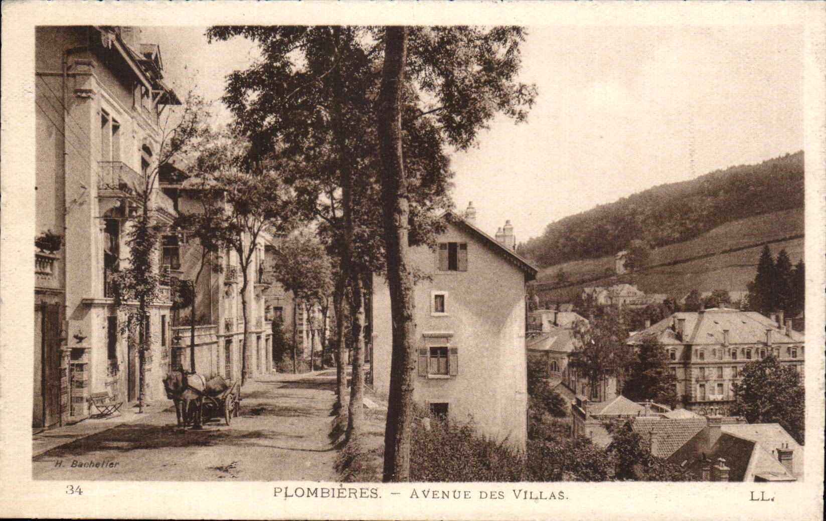 Plombieres - Avenue of the Villas - CPA