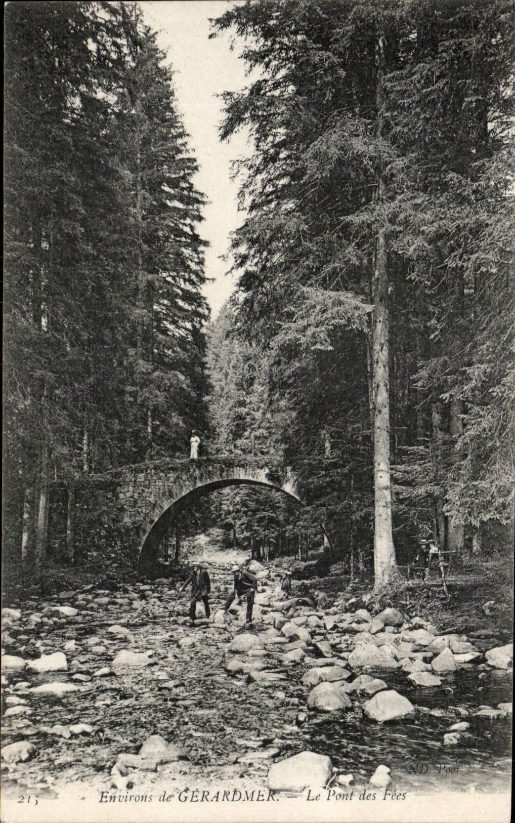 Gerardmer - the Bridge of the Fairies - CPA