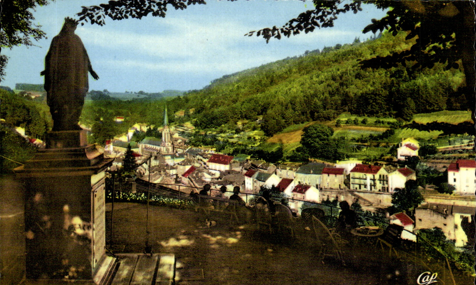 Plombieres les Bains - View der Terrasse - CPA