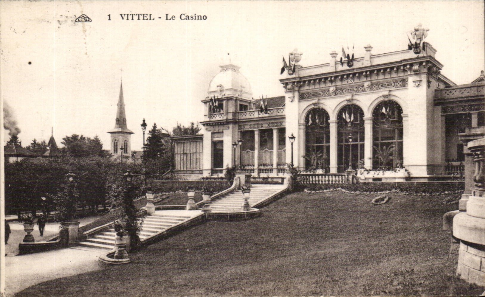 Vittel - the Casino - CPA