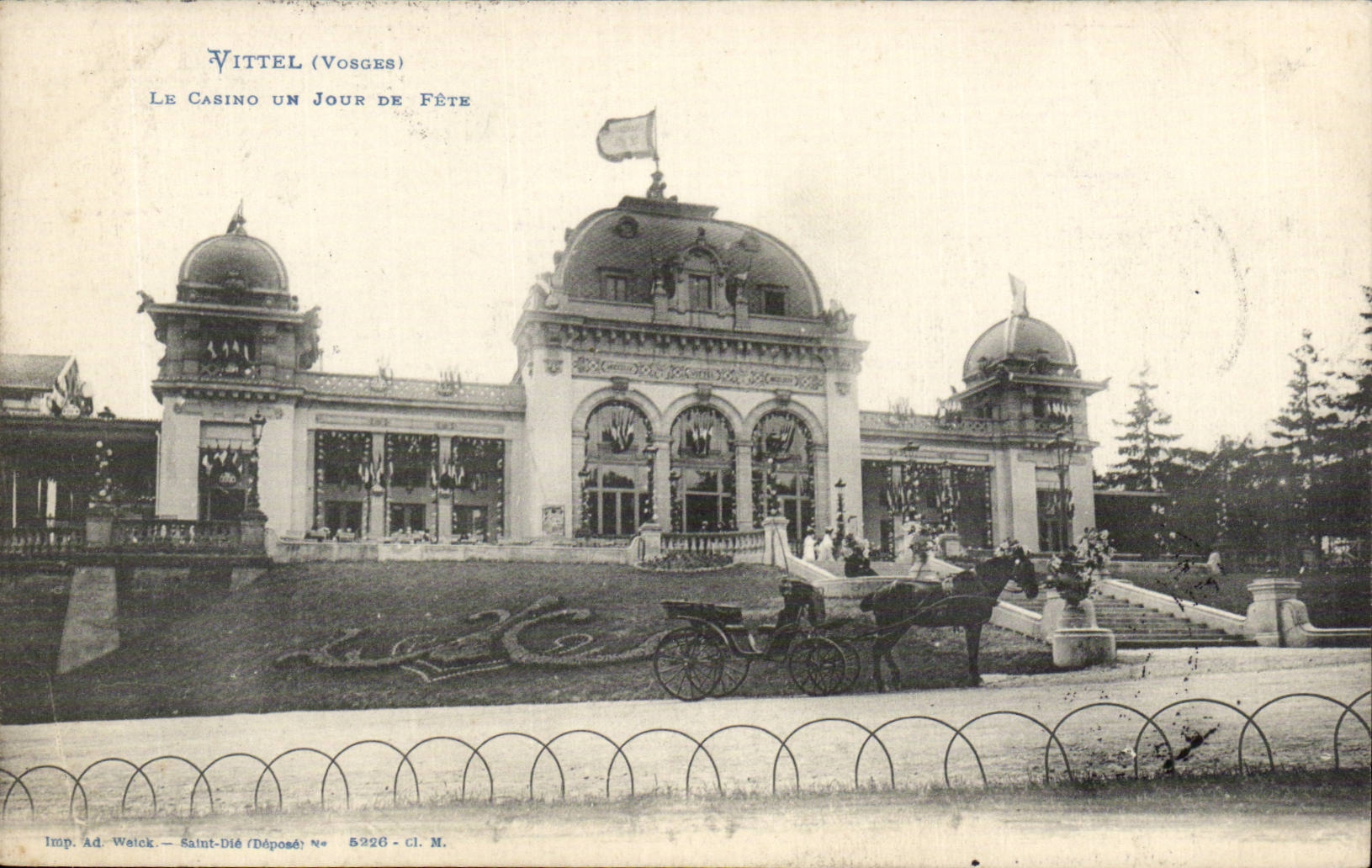 Vittel - the Casino - One Feastday - CPA