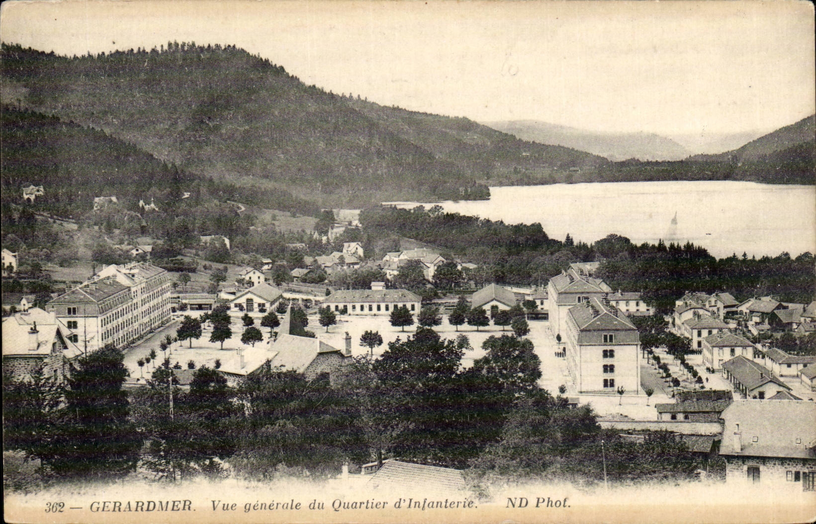 Gerardmer - View of the District of Infantry - CPA