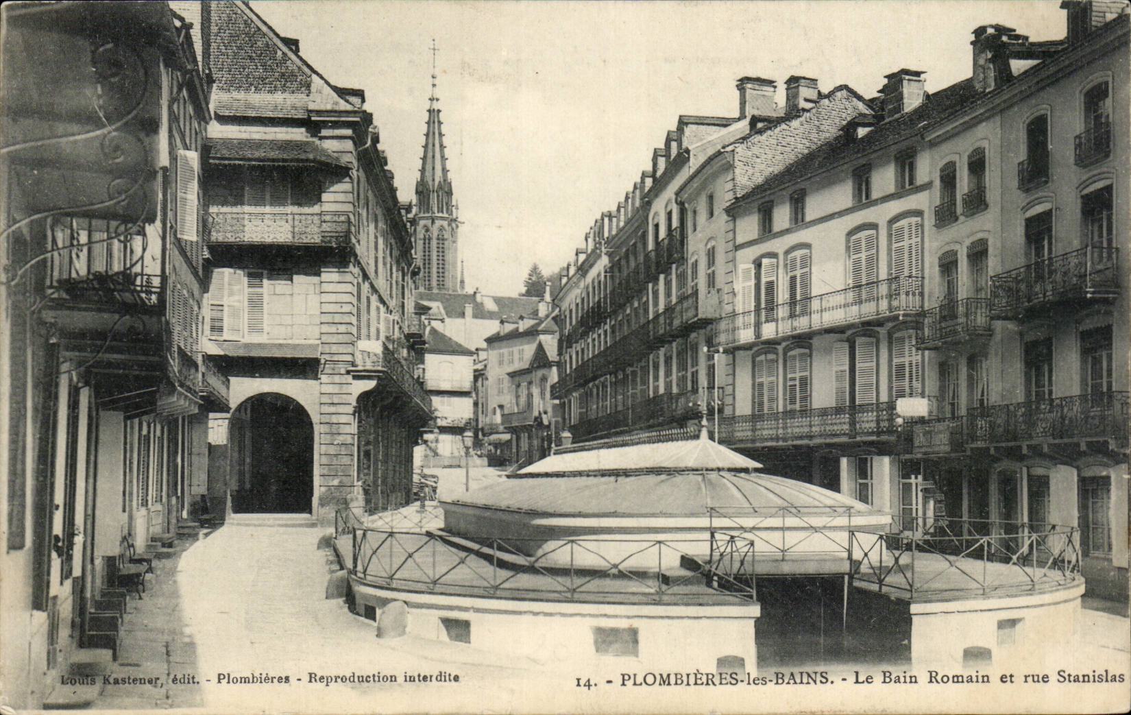 Plombieres les Bains - the Romain Bath - CPA