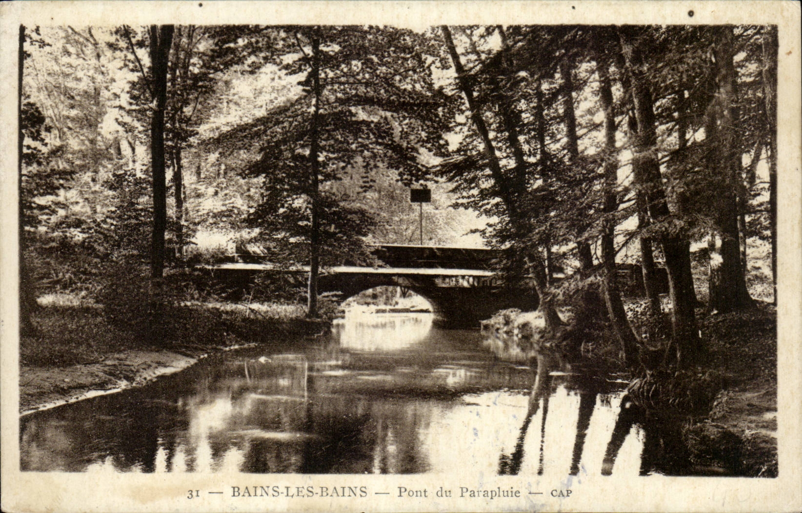 Bains les Bains - Pont du Parapluie - CPA 