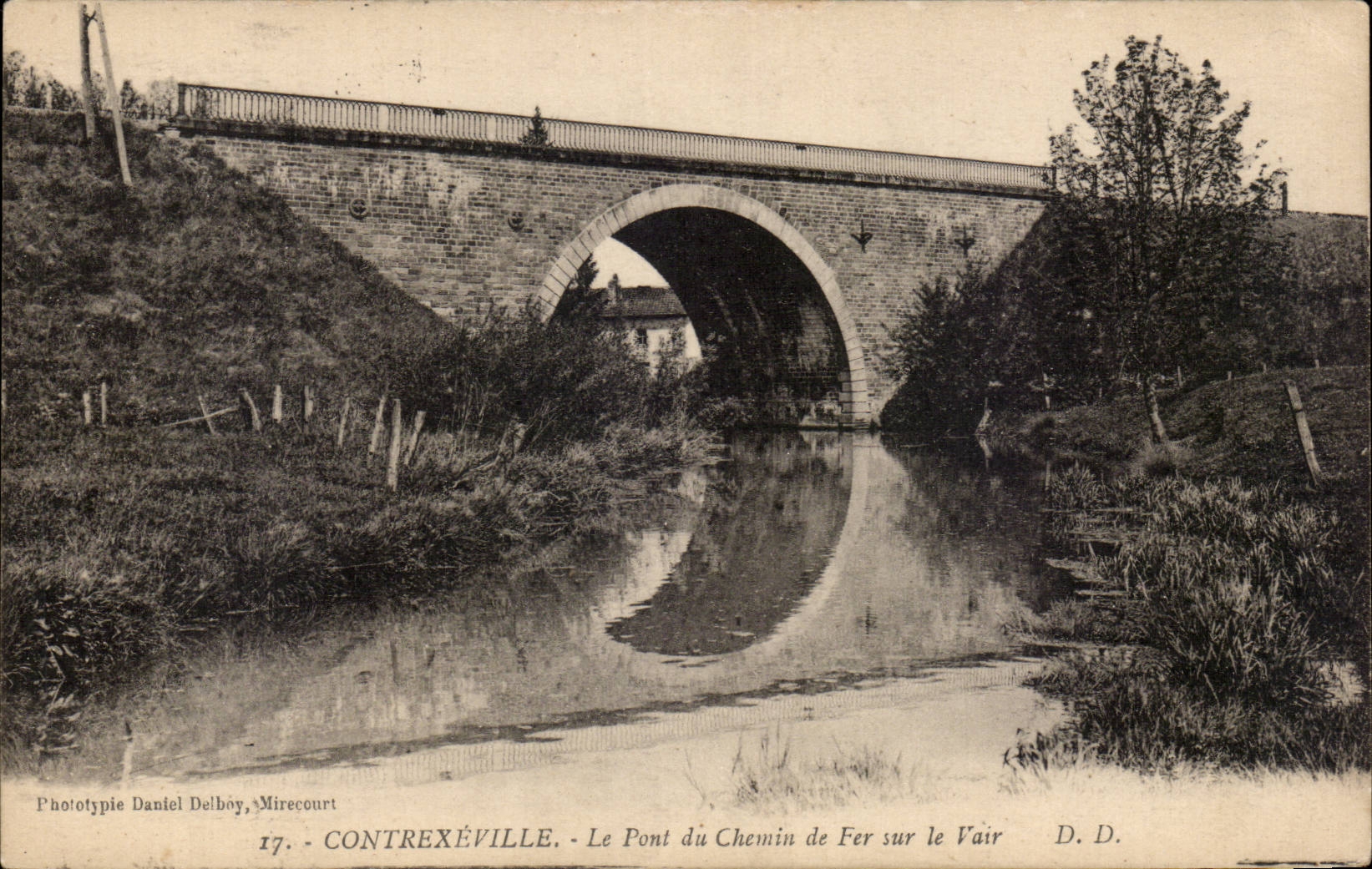 Contrexeville - the Bridge of the Railroad on Squirrel fur - CPA