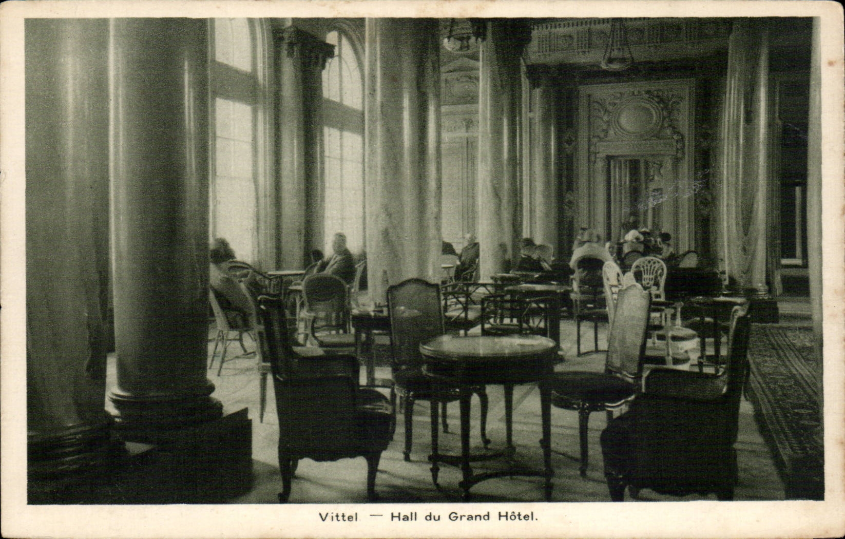 Vittel - Hall of Large Hotel CPA