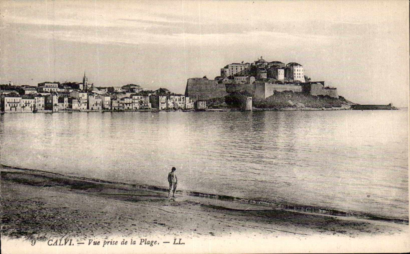 Corsica - High Corsica - Corsica - Calvi - Seen from of the Beach - CPA