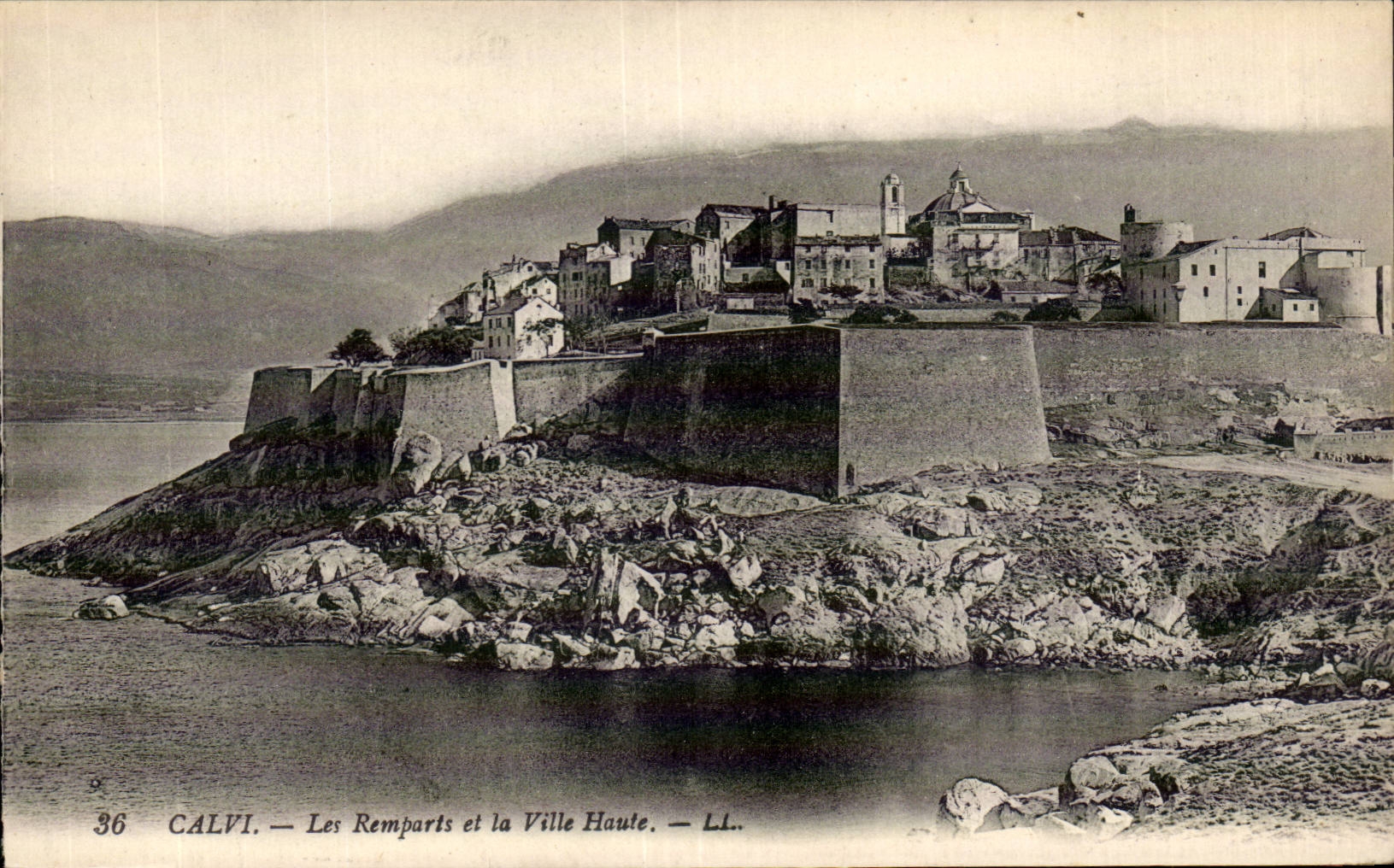 Corsica - High Corsica - Corsica - Calvi - Walls and the High City - CPA