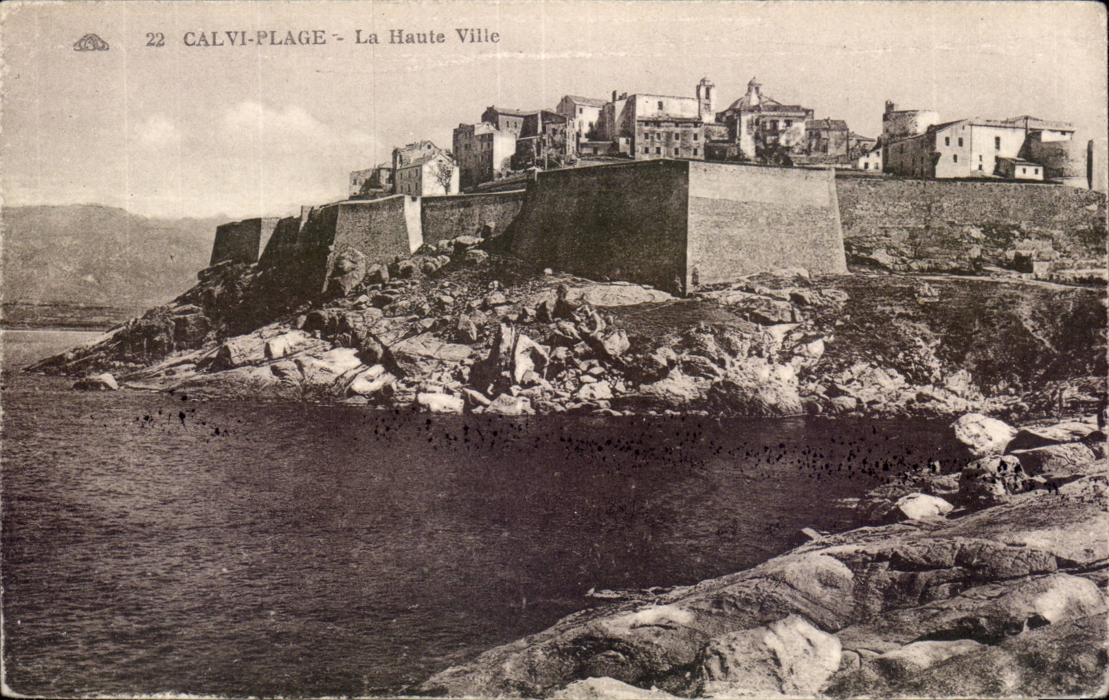 Korsika - hohes Korsika - Korsika - Calvi - die obere Stadt - CPA