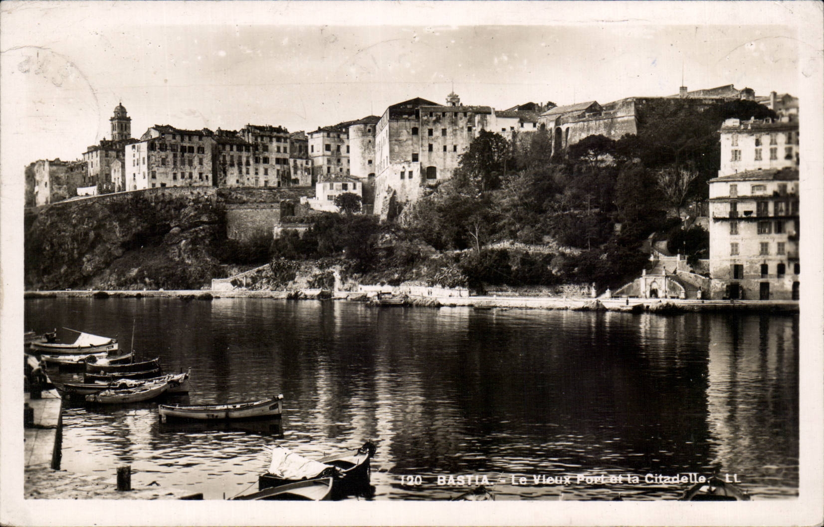 Corsica - High Corsica - Corsica - Bastia - the Old port and the Citadel - CPA