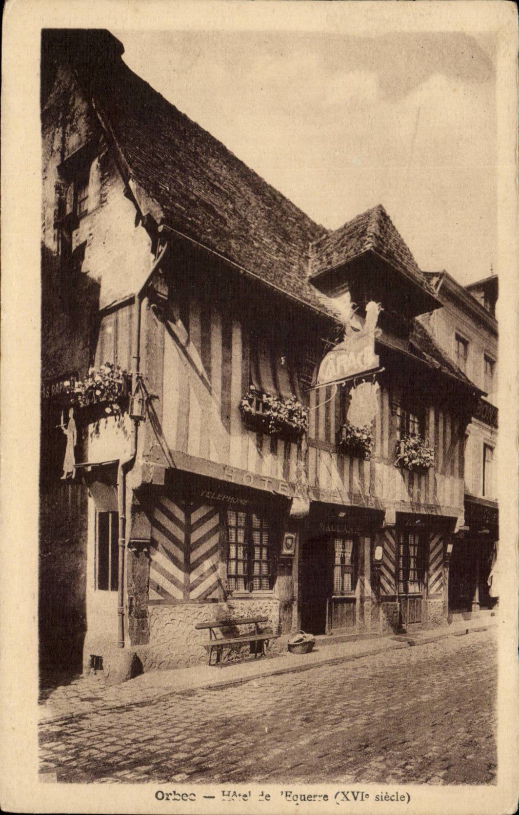 Orbec out of Trough - the Hotel - Normandy - CPA