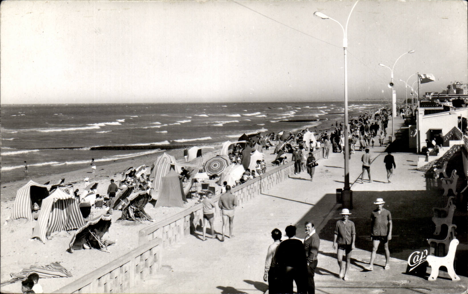 CPA Luc auf Meer der Weg und der Strand