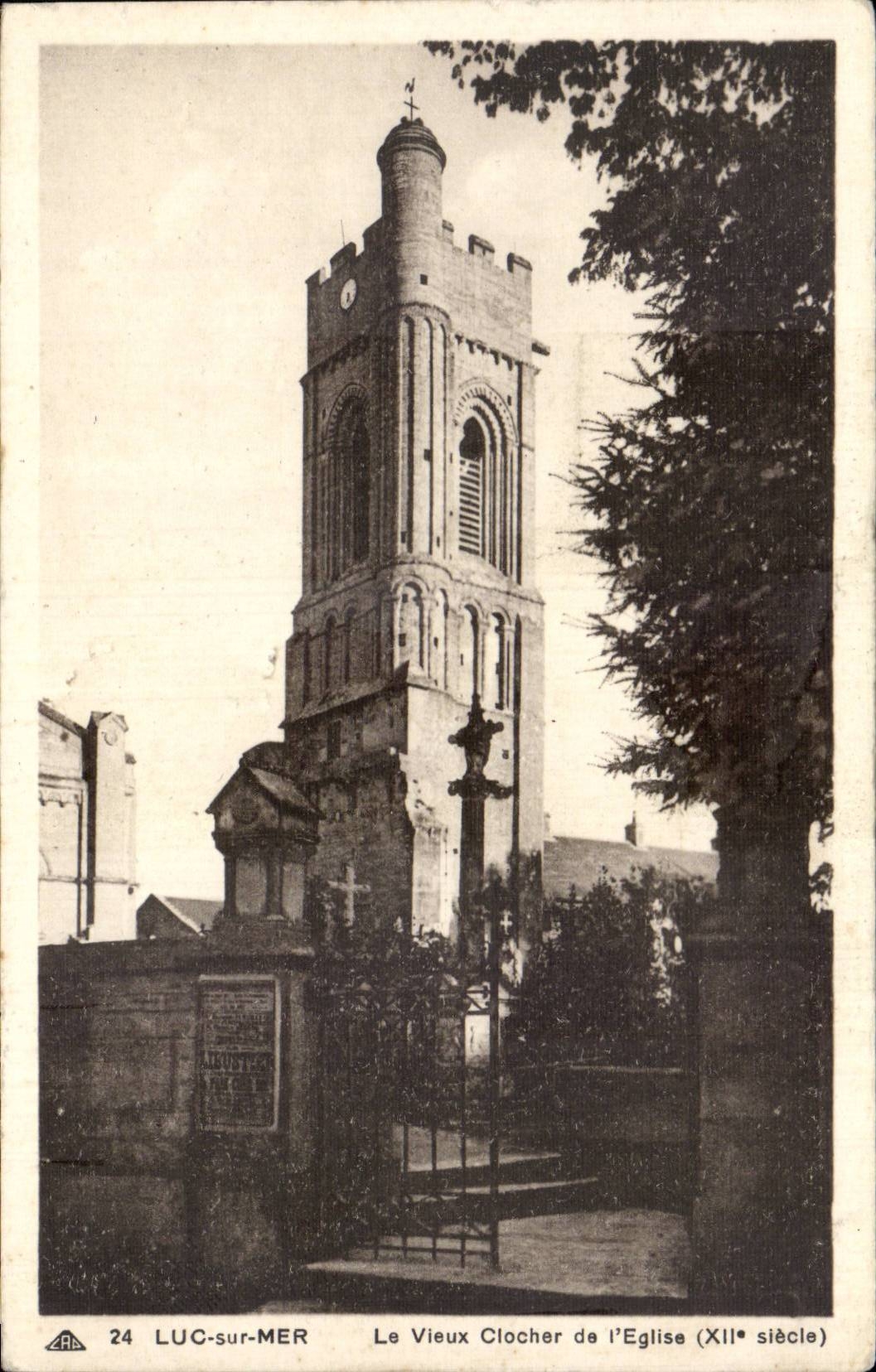 CPA Luc auf Meer der alte Glockeaufsatz der Kirche