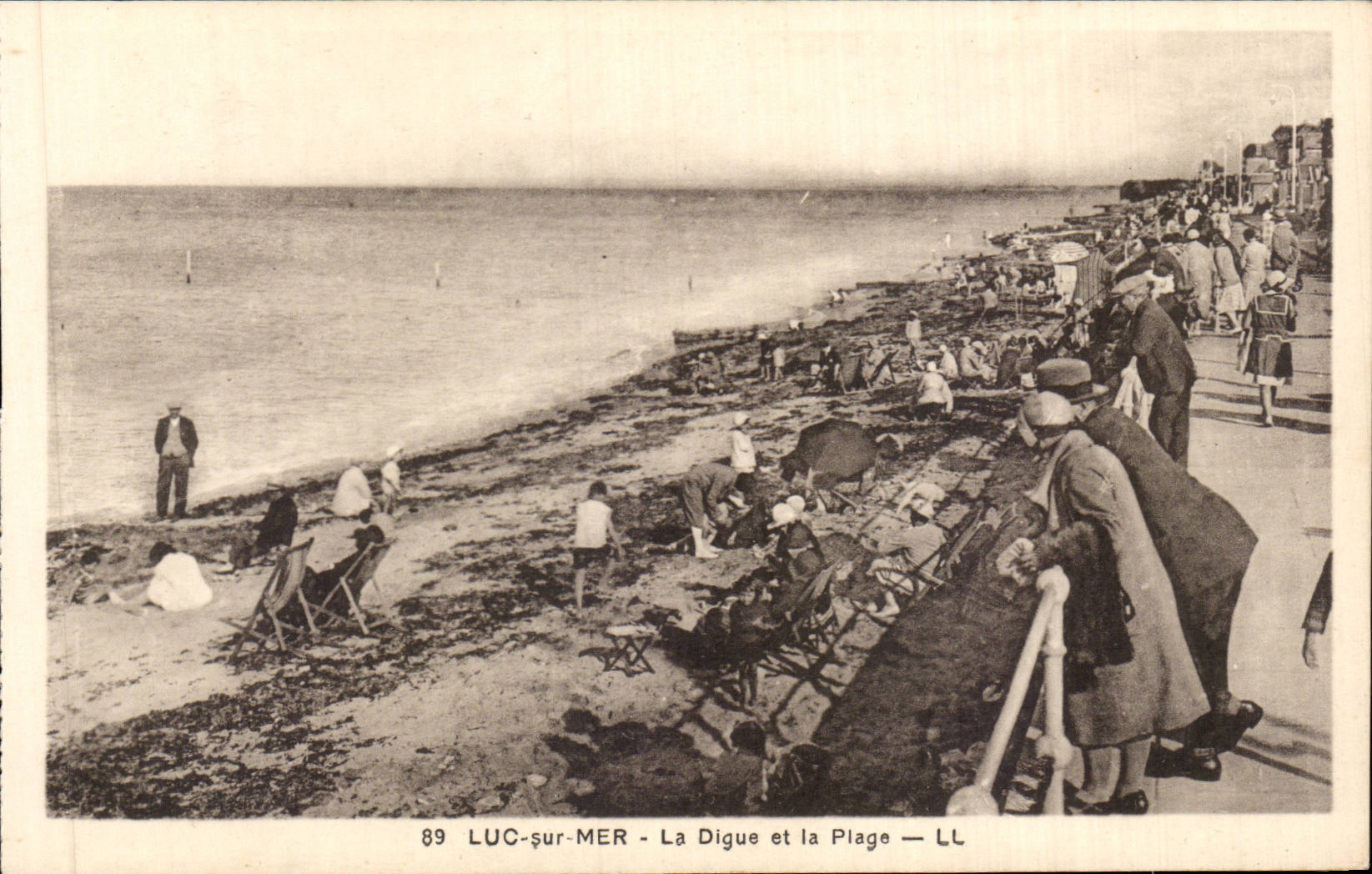 CPA Luc auf Meer die Verdammung und der Strand