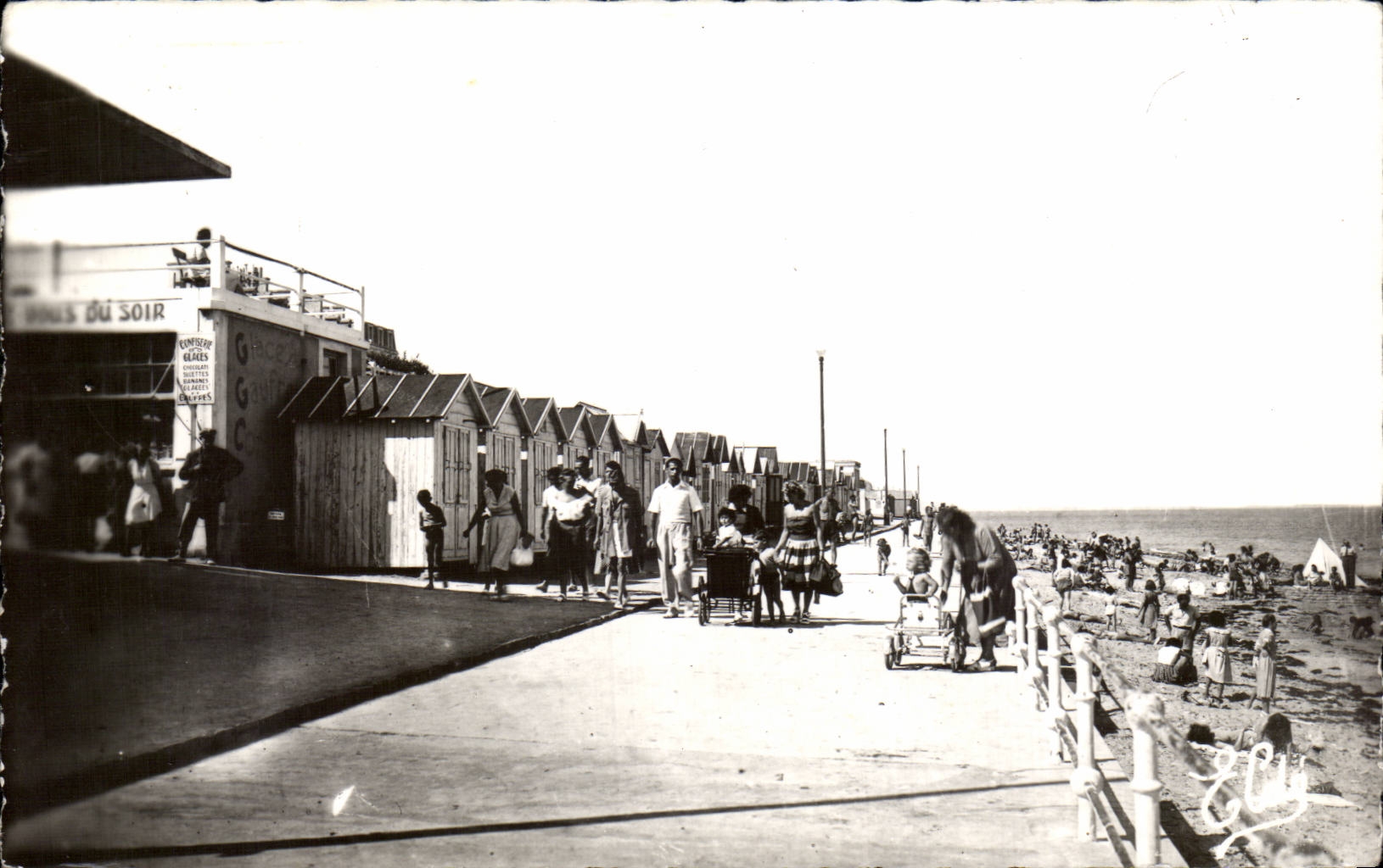 CPA Luc auf Meer die Verdammung und der Strand