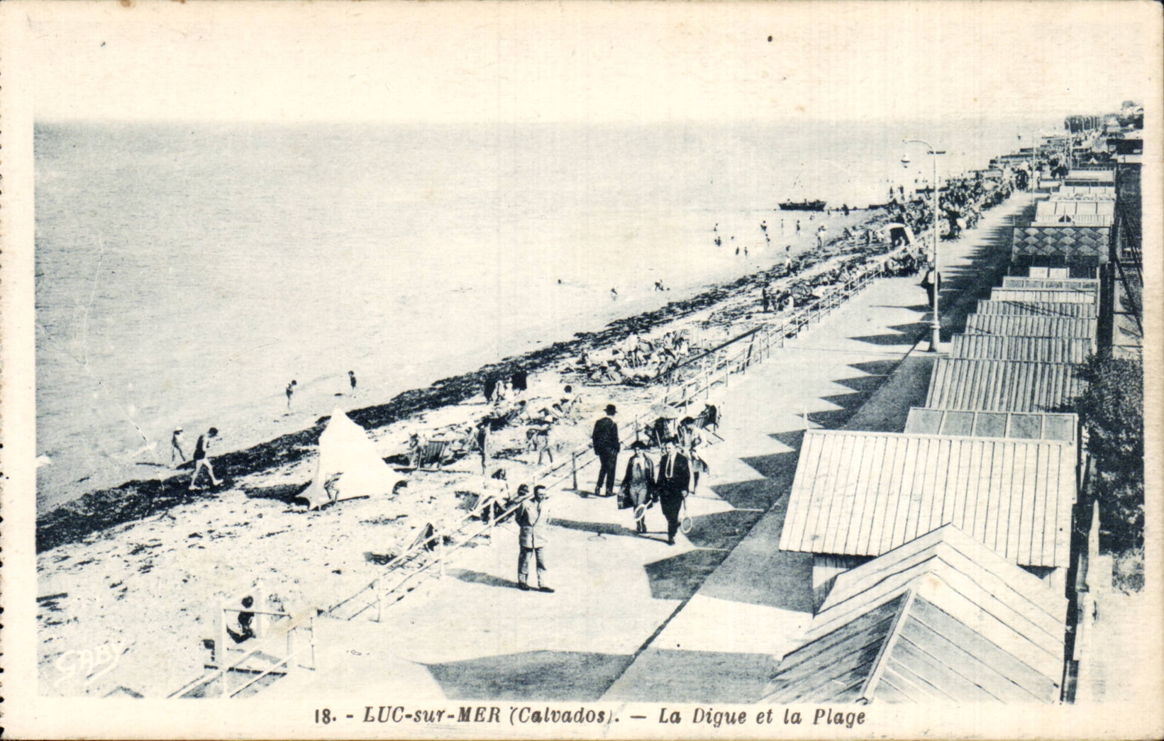 CPA Luc auf Meer Luc die Verdammung und der Strand