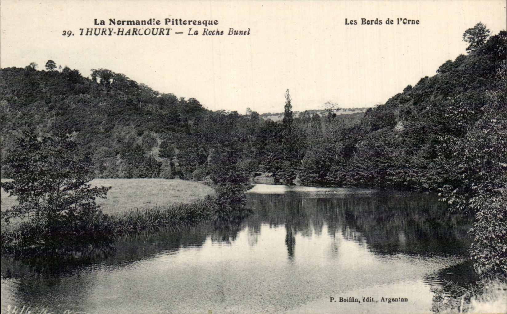 CPA Thury Harcourt edges of the flowering ash the Bunel rock