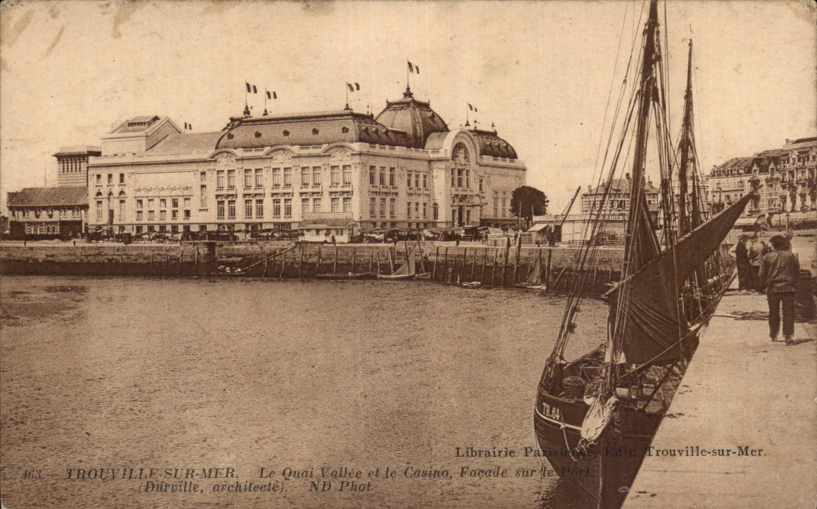 CPA Trouville on Sea the quay Valley and the casino