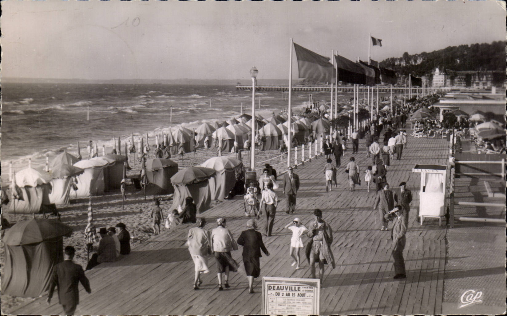Deauville - Bretter und der Strand - CPA