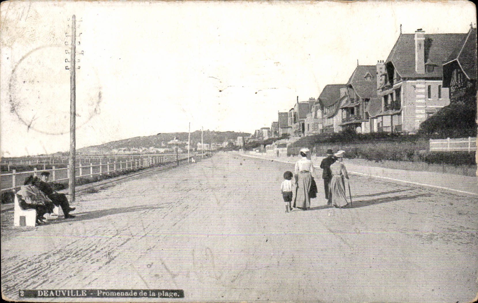 Deauville - Weg des Strandes - CPA