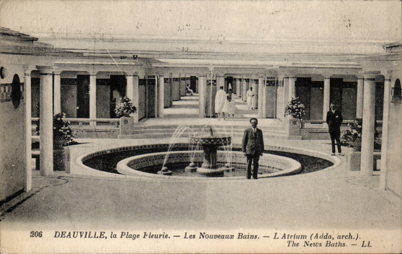 Deauville - der gebluhte Strand - neue Bader - CPA