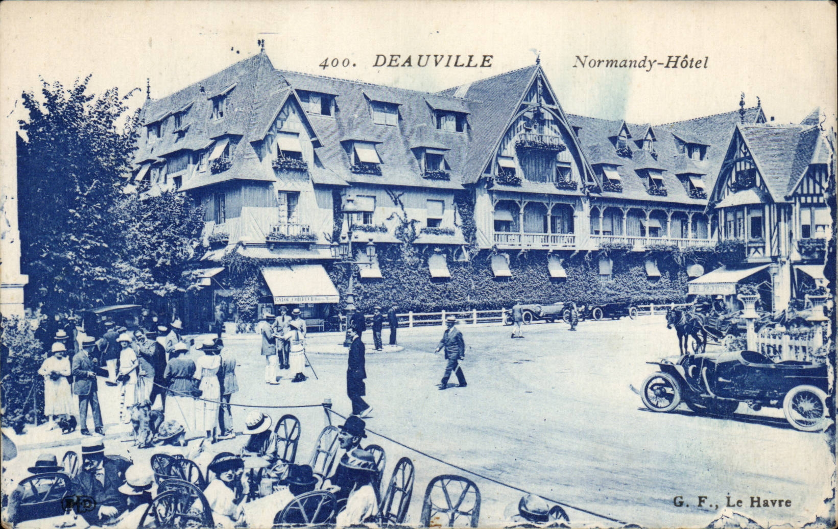 Deauville - Normandie-Hotel - Blaues gehalten - CPA